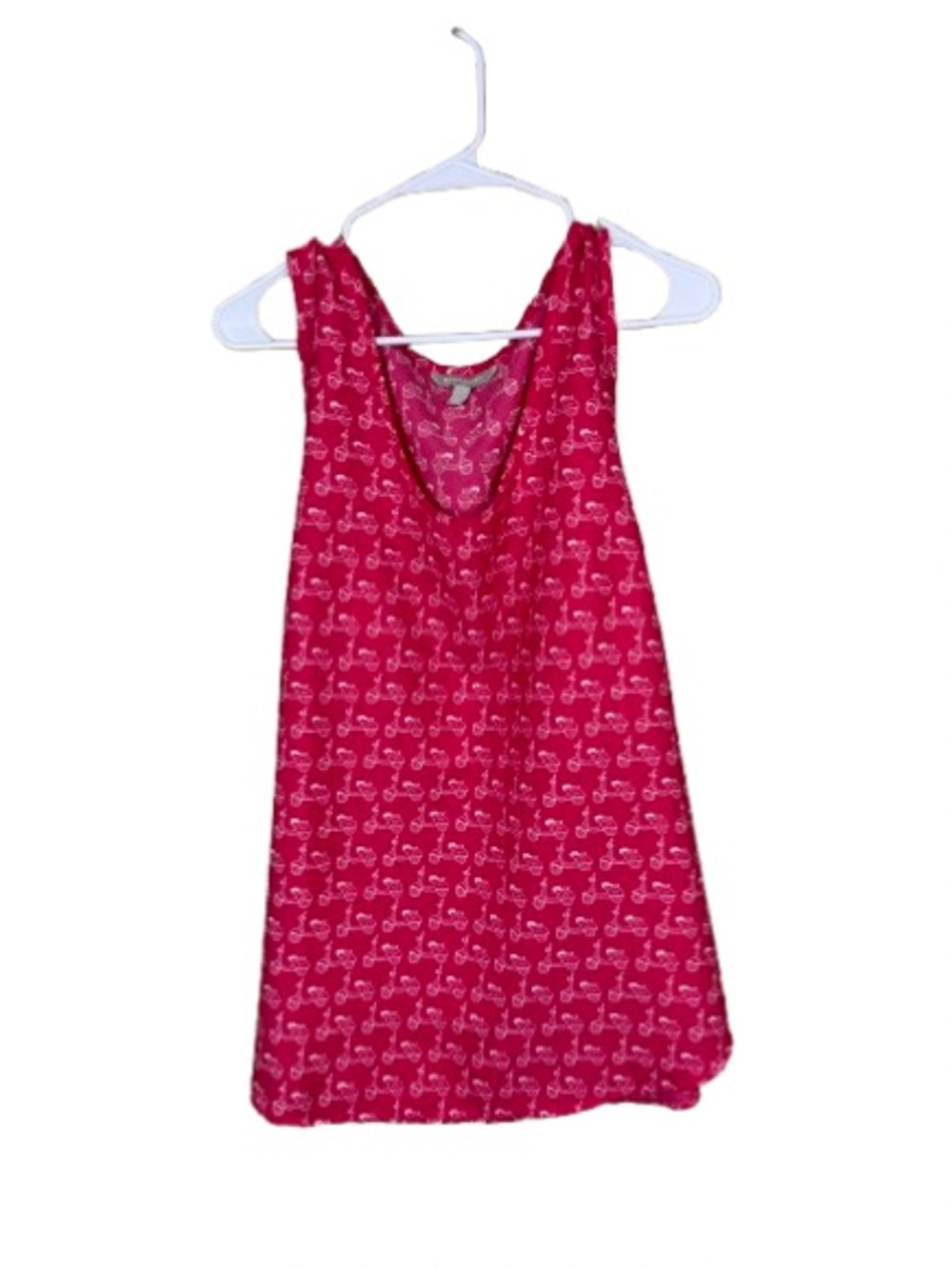 Banana Republic salmon moped Print Tank
